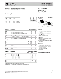 Datasheet DSSK18-0025BS manufacturer IXYS