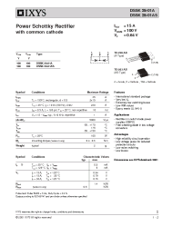 Datasheet DSSK28-01AS manufacturer IXYS