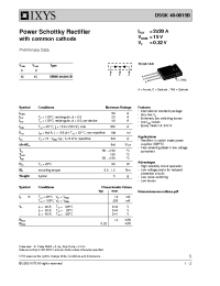 Datasheet DSSK40-0015B manufacturer IXYS