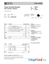 Datasheet DSSK48-003BS manufacturer IXYS
