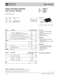 Datasheet DSSK50-015A manufacturer IXYS