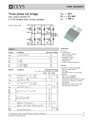 Datasheet GWM220-004P3 manufacturer IXYS