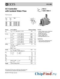 Datasheet HVL900-12IO1 manufacturer IXYS