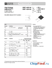 Datasheet IXBF40N140 manufacturer IXYS