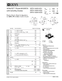 Datasheet IXFN100N10S3 manufacturer IXYS