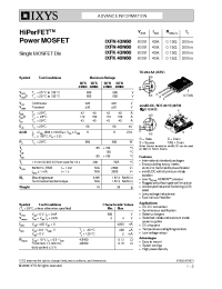 Datasheet IXFN43N60 manufacturer IXYS