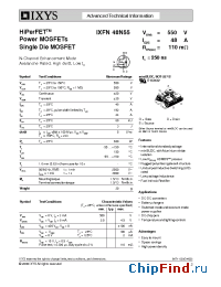 Datasheet IXFN48N55 manufacturer IXYS