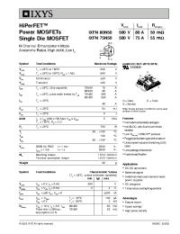 Datasheet IXFN80N50 manufacturer IXYS