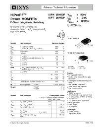 Datasheet IXFT28N50F manufacturer IXYS