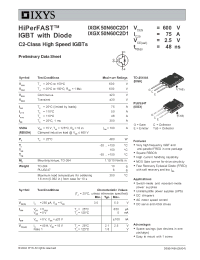 Datasheet IXGK50N60C2D1 manufacturer IXYS