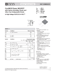 Datasheet IXKF40N60SCD1 manufacturer IXYS