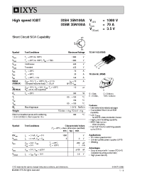Datasheet IXSM35N100A manufacturer IXYS