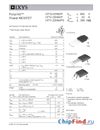 Datasheet IXTV22N60P manufacturer IXYS