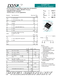 Datasheet IXZ308N120 manufacturer IXYS