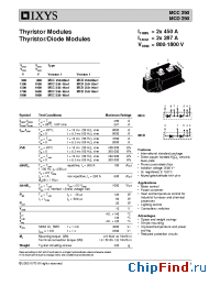 Datasheet MCC250-XXFamily manufacturer IXYS