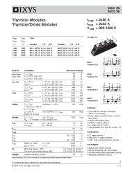 Datasheet MCC26-08IO1B manufacturer IXYS