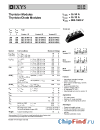 Datasheet MCC26-XXFamily manufacturer IXYS