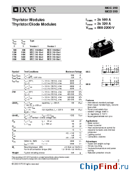 Datasheet MCC310-XXFamily manufacturer IXYS