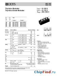Datasheet MCD162-XXFamily manufacturer IXYS