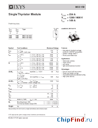 Datasheet MCO150-12IO1 manufacturer IXYS
