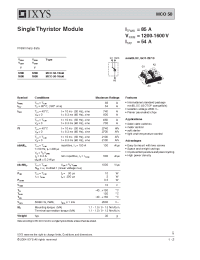 Datasheet MCO50-12IO6 manufacturer IXYS