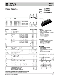 Datasheet MDA72-08N1B manufacturer IXYS