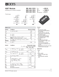 Datasheet MDI400-12E4 manufacturer IXYS
