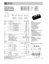 Datasheet MEA250-12DA manufacturer IXYS