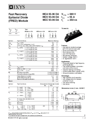 Datasheet MEE95-06DA manufacturer IXYS
