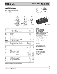 Datasheet MID100-12A3 manufacturer IXYS