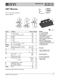 Datasheet MID300-12A4 manufacturer IXYS