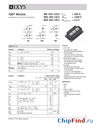 Datasheet MID400-12A4 manufacturer IXYS