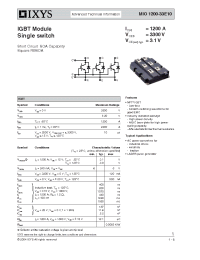 Datasheet MIO1200-33E10 manufacturer IXYS