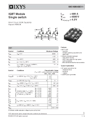 Datasheet MIO600-65E11 manufacturer IXYS