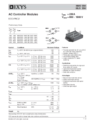 Datasheet MLO230-12IO7 manufacturer IXYS