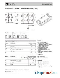 Datasheet MUBW6-06A6 manufacturer IXYS