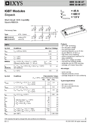 Datasheet MWI30-06A7T manufacturer IXYS