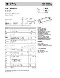 Datasheet MWI75-06A7T manufacturer IXYS