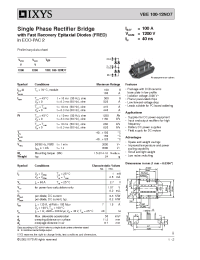 Datasheet VBE100-12NO7 manufacturer IXYS