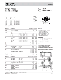 Datasheet VBO30-12NO7 manufacturer IXYS