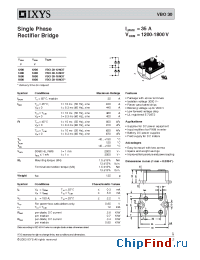 Datasheet VBO30-12NO8 manufacturer IXYS