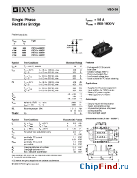 Datasheet VBO54-12NO7 manufacturer IXYS