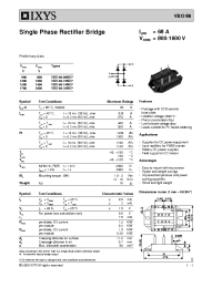 Datasheet VBO68-12NO7 manufacturer IXYS