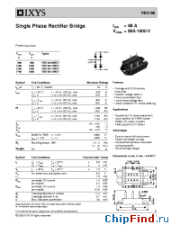 Datasheet VBO68-16NO7 manufacturer IXYS