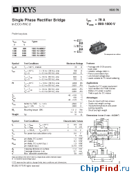 Datasheet VBO78-12NO7 manufacturer IXYS