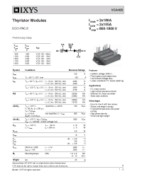 Datasheet VCA105 manufacturer IXYS