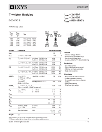 Datasheet VCC2X105-14IO7 manufacturer IXYS