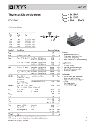Datasheet VCD105-08IO7 manufacturer IXYS