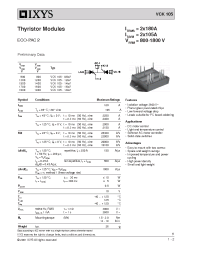 Datasheet VCK105 manufacturer IXYS
