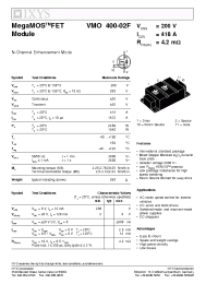 Datasheet VMO400-02F manufacturer IXYS